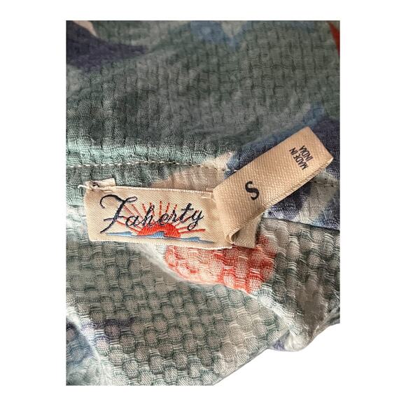 Faherty dress Bay Twist sleeveless halter midi floral size Small S - Picture 7 of 9